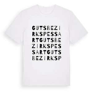 Gutsbezirk Spessart ordlek t-shirt – ekologisk bomull t-shirt från Pinshirt