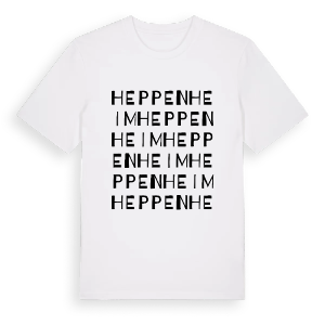 Heppenheim ordlek t-shirt – ekologisk bomull t-shirt från Pinshirt