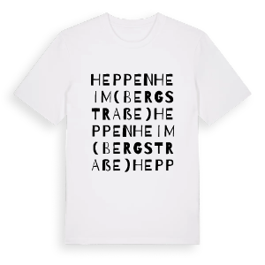 Heppenheim (Bergstraße) ordlek t-shirt – ekologisk bomull t-shirt från Pinshirt