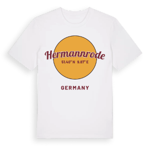 Hermannrode cirkel t-shirt – ekologisk bomull t-shirt från Pinshirt