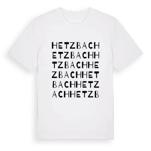 Hetzbach ordlek t-shirt – ekologisk bomull t-shirt från Pinshirt