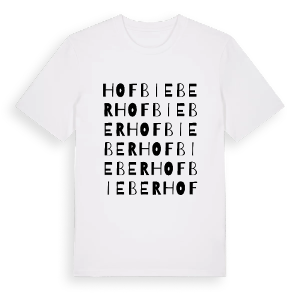 Hofbieber ordlek t-shirt – ekologisk bomull t-shirt från Pinshirt