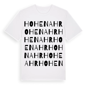 Hohenahr ordlek t-shirt – ekologisk bomull t-shirt från Pinshirt