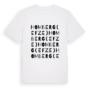 Homberg (Efze) ordlek t-shirt – ekologisk bomull t-shirt från Pinshirt