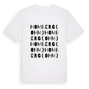 Homberg (Ohm) ordlek t-shirt – ekologisk bomull t-shirt från Pinshirt