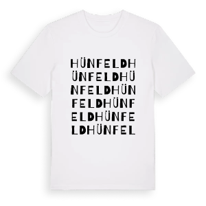 Hünfeld ordlek t-shirt – ekologisk bomull t-shirt från Pinshirt