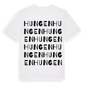 Hungen ordlek t-shirt – ekologisk bomull t-shirt från Pinshirt