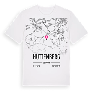 Hüttenberg karta t-shirt – ekologisk bomull t-shirt från Pinshirt