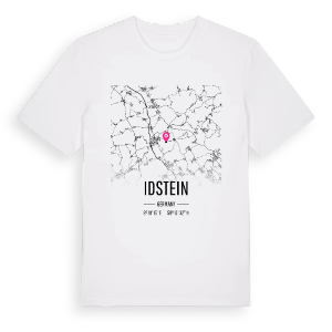 Idstein karta t-shirt – ekologisk bomull t-shirt från Pinshirt