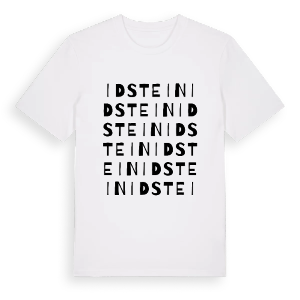 Idstein ordlek t-shirt – ekologisk bomull t-shirt från Pinshirt