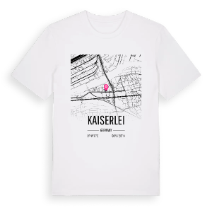 Kaiserlei karta t-shirt – ekologisk bomull t-shirt från Pinshirt