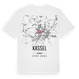 Kassel karta t-shirt – ekologisk bomull t-shirt från Pinshirt