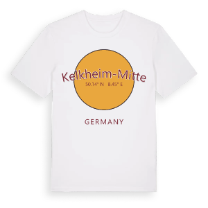 Kelkheim-Mitte cirkel t-shirt – ekologisk bomull t-shirt från Pinshirt