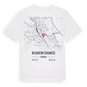 Kelkheim (Taunus) karta t-shirt – ekologisk bomull t-shirt från Pinshirt
