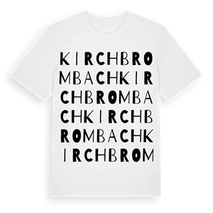 Kirchbrombach ordlek t-shirt – ekologisk bomull t-shirt från Pinshirt