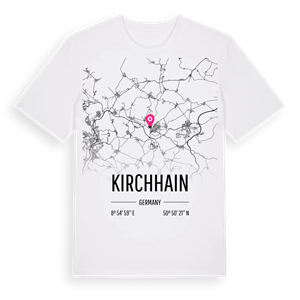 Kirchhain karta t-shirt – ekologisk bomull t-shirt från Pinshirt