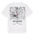 Kreis Bergstraße karta t-shirt