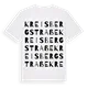 Kreis Bergstraße ordlek t-shirt
