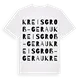 Kreis Groß-Gerau ordlek t-shirt