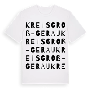 Kreis Groß-Gerau ordlek t-shirt – ekologisk bomull t-shirt från Pinshirt
