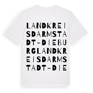 Landkreis Darmstadt-Dieburg ordlek t-shirt – ekologisk bomull t-shirt från Pinshirt