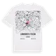 Landkreis Fulda karta t-shirt