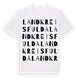 Landkreis Fulda ordlek t-shirt