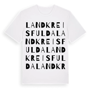 Landkreis Fulda ordlek t-shirt – ekologisk bomull t-shirt från Pinshirt