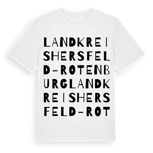 Landkreis Hersfeld-Rotenburg ordlek t-shirt – ekologisk bomull t-shirt från Pinshirt