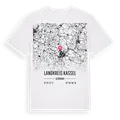 Landkreis Kassel karta t-shirt