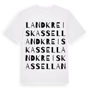 Landkreis Kassel ordlek t-shirt – ekologisk bomull t-shirt från Pinshirt