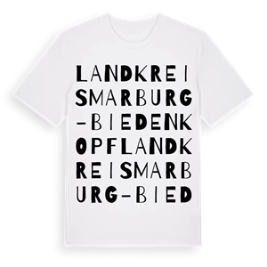 Landkreis Marburg-Biedenkopf ordlek t-shirt – ekologisk bomull t-shirt från Pinshirt