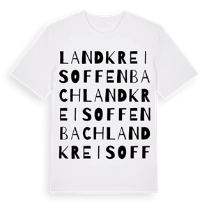 Landkreis Offenbach ordlek t-shirt – ekologisk bomull t-shirt från Pinshirt