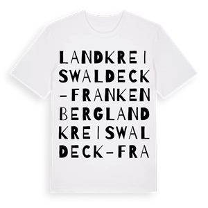 Landkreis Waldeck-Frankenberg ordlek t-shirt – ekologisk bomull t-shirt från Pinshirt