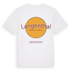Langenthal cirkel t-shirt – ekologisk bomull t-shirt från Pinshirt