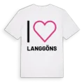 Jag älskar Langgöns t-shirt stort tryck