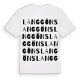 Langgöns ordlek t-shirt