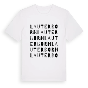 Lauterborn ordlek t-shirt – ekologisk bomull t-shirt från Pinshirt