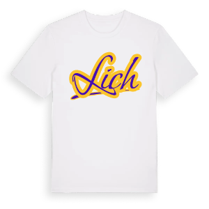 Lich baseball t-shirt – ekologisk bomull t-shirt från Pinshirt