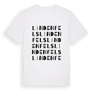 Lindenfels ordlek t-shirt – ekologisk bomull t-shirt från Pinshirt