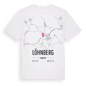 Löhnberg karta t-shirt – ekologisk bomull t-shirt från Pinshirt