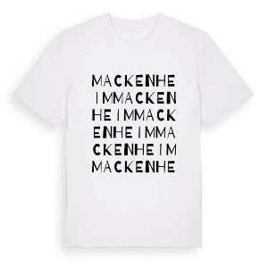 Mackenheim ordlek t-shirt – ekologisk bomull t-shirt från Pinshirt