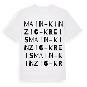 Main-Kinzig-Kreis ordlek t-shirt – ekologisk bomull t-shirt från Pinshirt