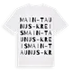 Main-Taunus-Kreis ordlek t-shirt
