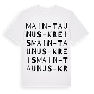 Main-Taunus-Kreis ordlek t-shirt – ekologisk bomull t-shirt från Pinshirt
