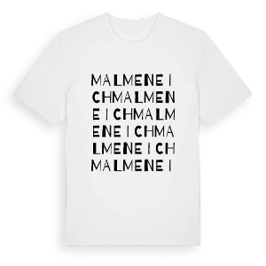 Malmeneich ordlek t-shirt – ekologisk bomull t-shirt från Pinshirt