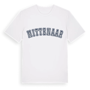 Mittenaar college t-shirt – ekologisk bomull t-shirt från Pinshirt