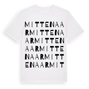 Mittenaar ordlek t-shirt – ekologisk bomull t-shirt från Pinshirt