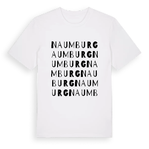 Naumburg ordlek t-shirt – ekologisk bomull t-shirt från Pinshirt
