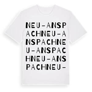 Neu-Anspach ordlek t-shirt – ekologisk bomull t-shirt från Pinshirt